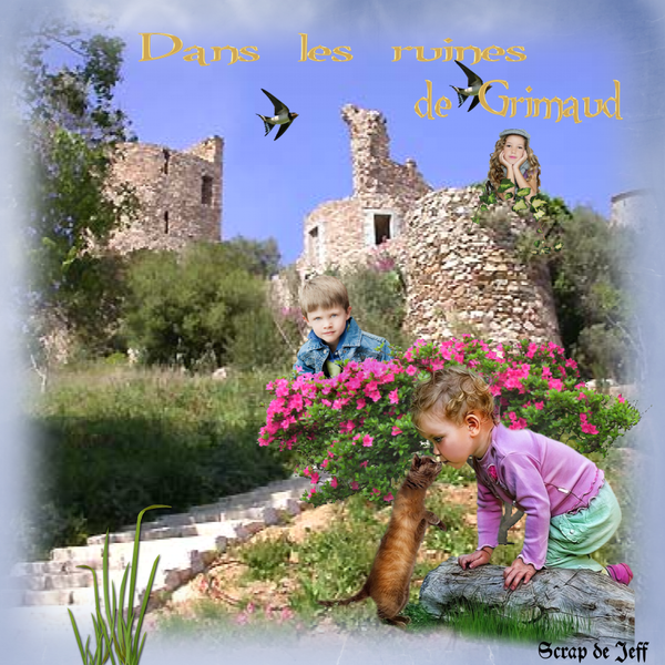 Dans les ruines de Grimaud