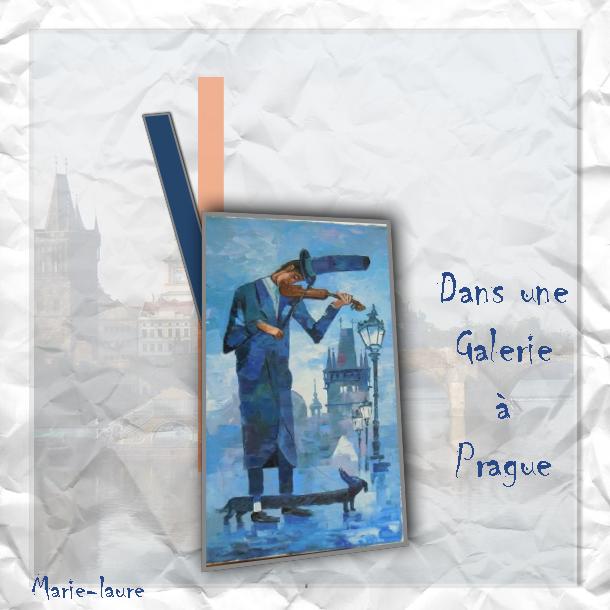 Dans une galerie à Prague