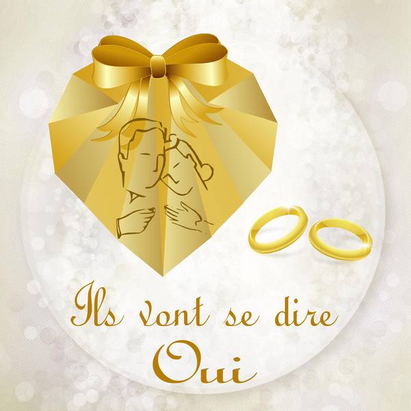 DD (ANDREE) - FAIRE-PART DE MARIAGE