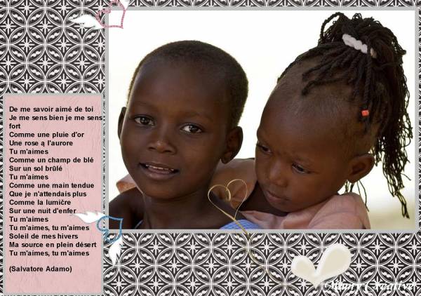 De me savoir aimé de toi