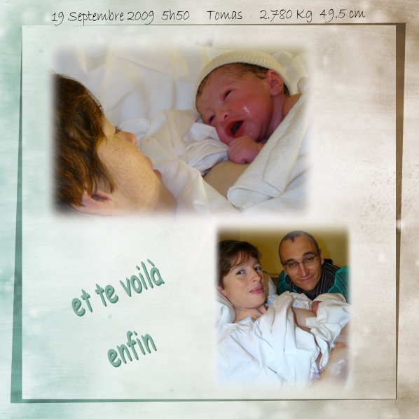 Début album de naissance