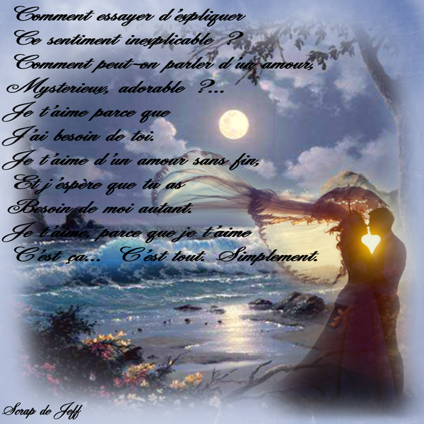 Déclaration d'amour.