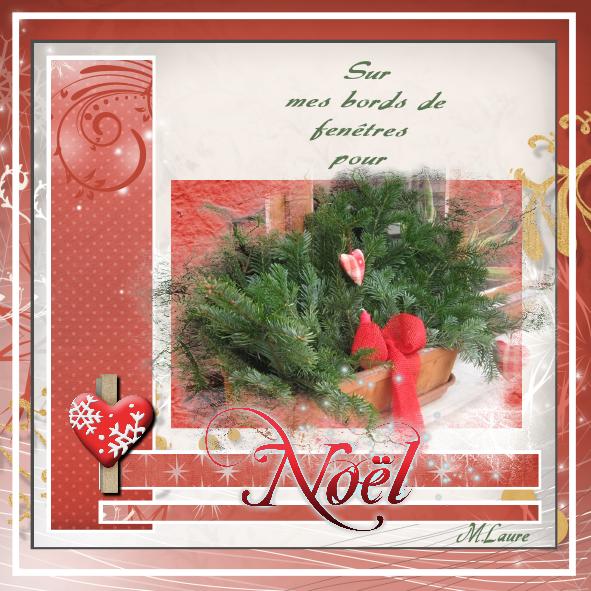 Décoration de fenêtre pour Noël