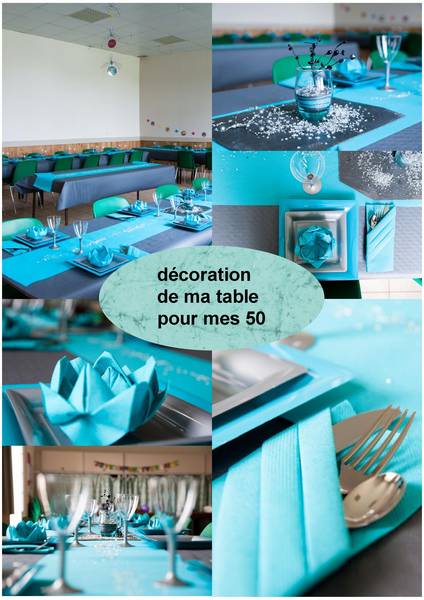 décoration de table pour mes 50 ans fait main