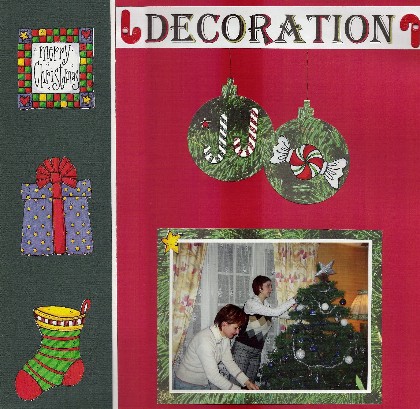 décoration du sapin