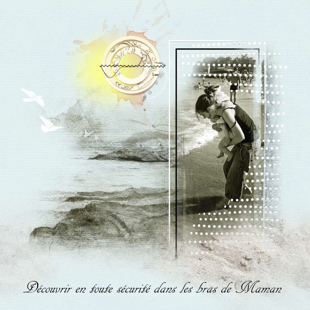 découvrir en toute sécurité dans les bras de maman!