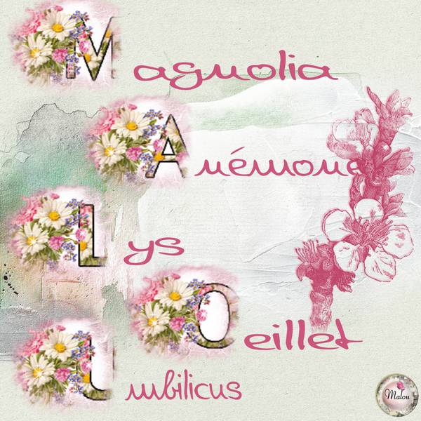 Défi acrostiche- Gilberte.