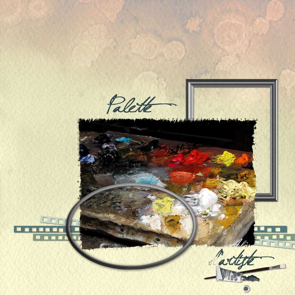 Défi Aliselle février palette d'artiste