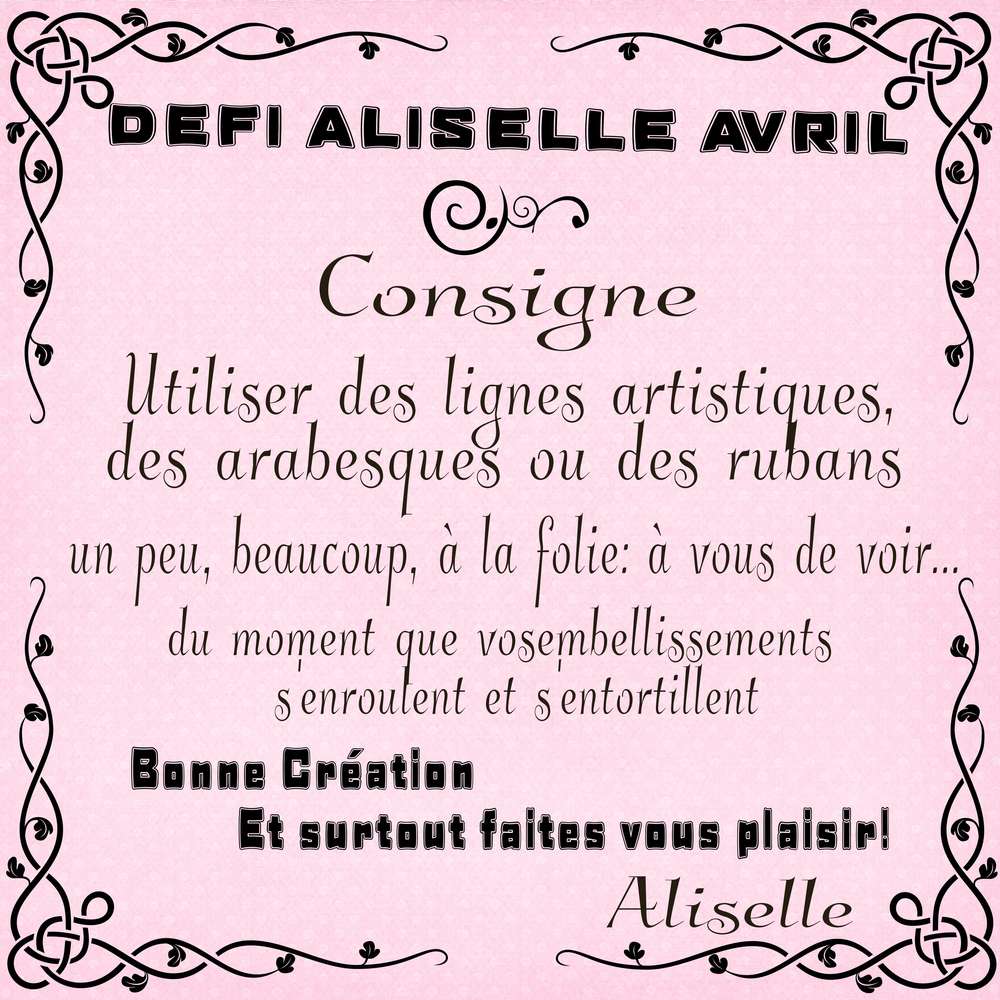Défi Arabesques Aliselle Mars 2017
