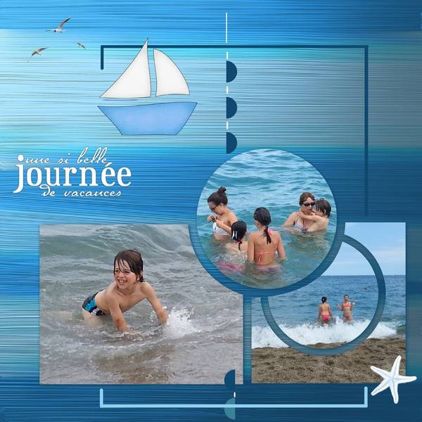 DEFI BLEU ET BLANC DE LAURETTE S. 37