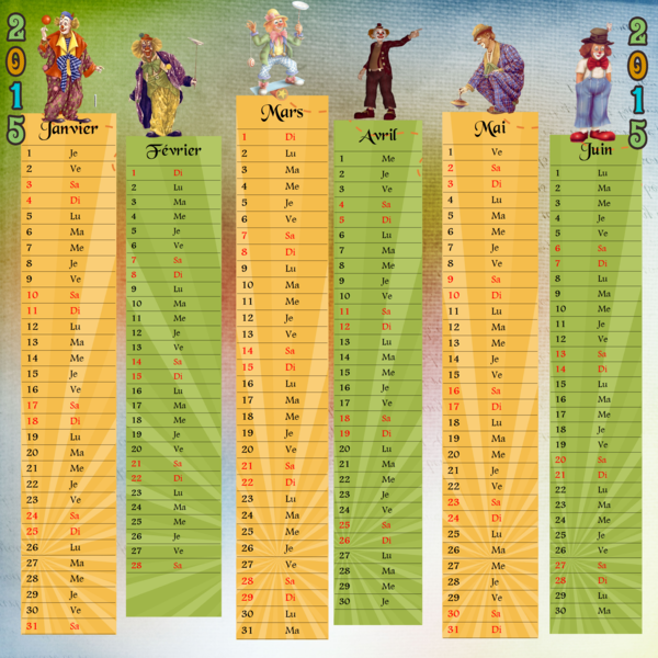 défi calendrier  Laurette