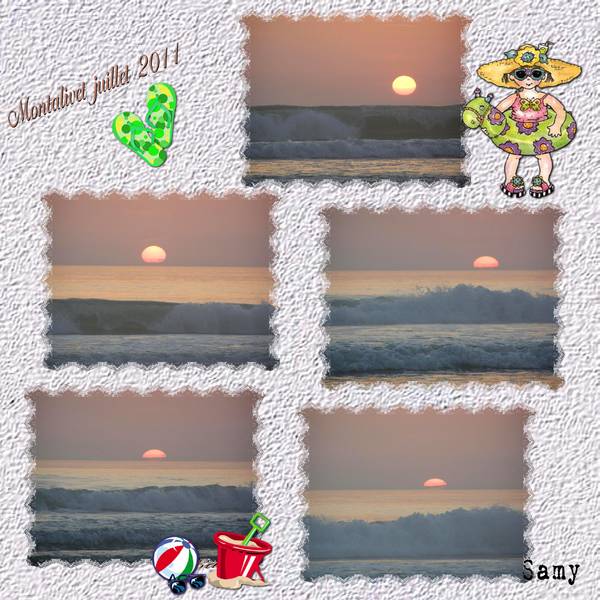 défi coucher de soleil Gilberte