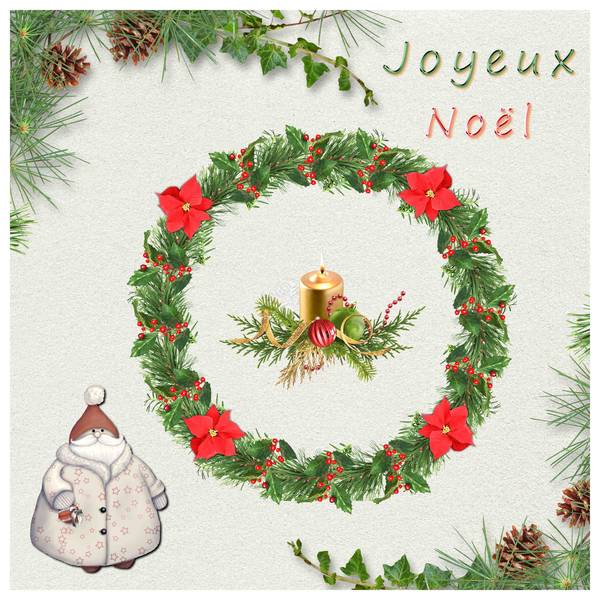 Défi Couronne de Noël de Karine