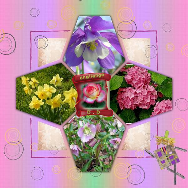 défi DD les 4 saisons fleurs