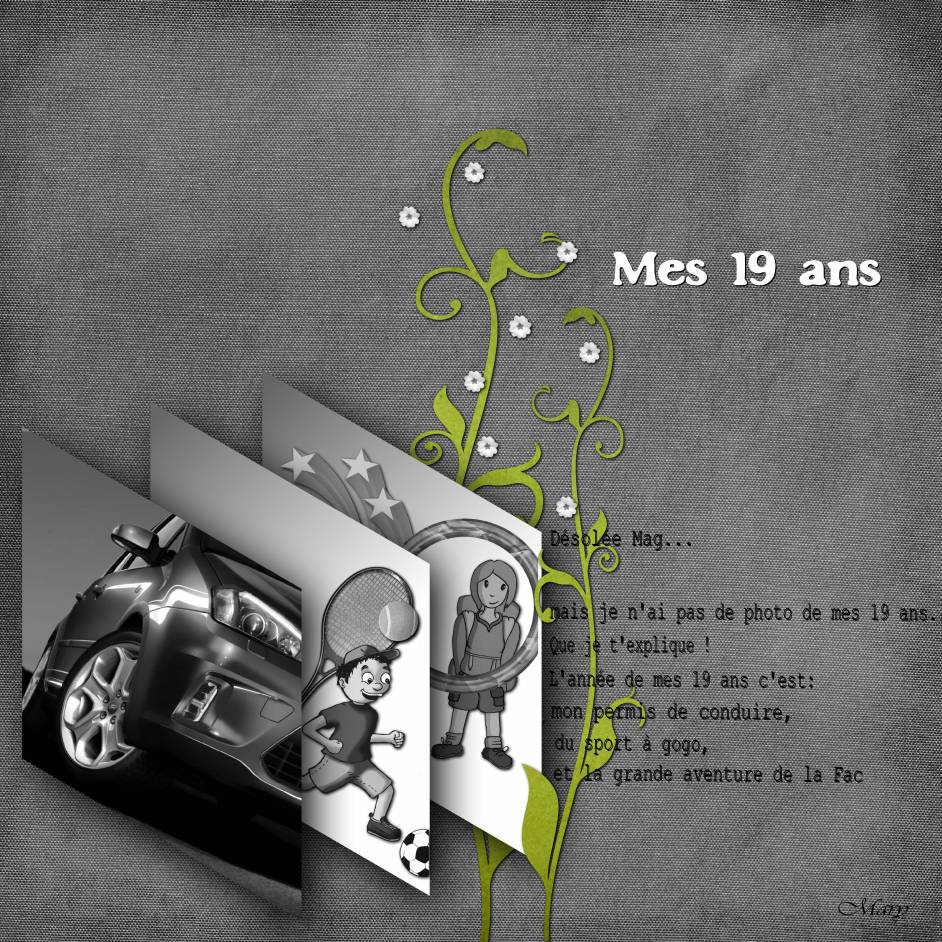 défi de Mag mes 19 ans
