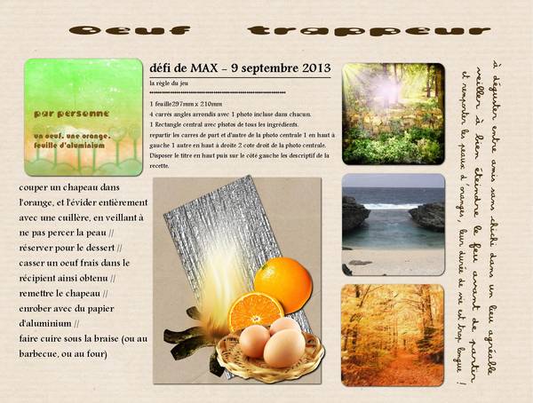 défi de Max - recette de ''cuisine''