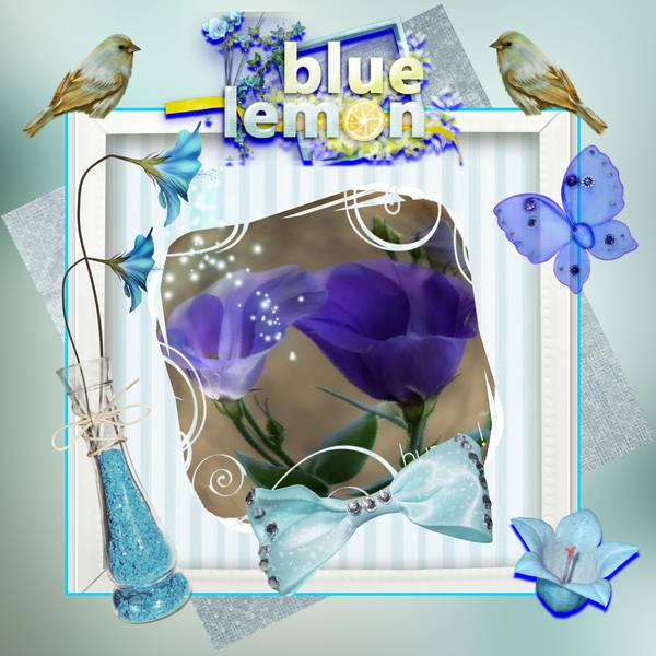 Défi en bleu laurette