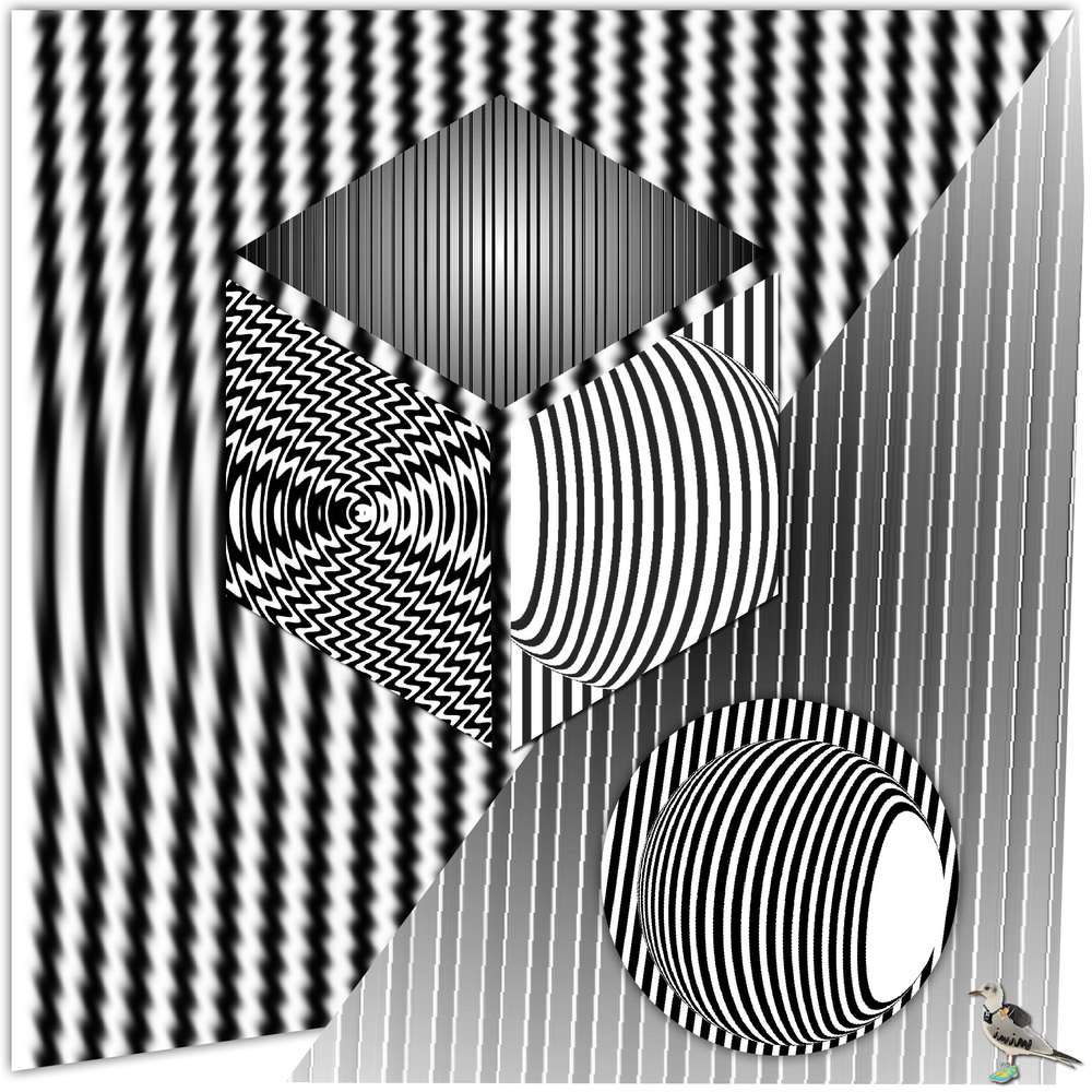 Défi Gilberte-à la manière de Vasarely