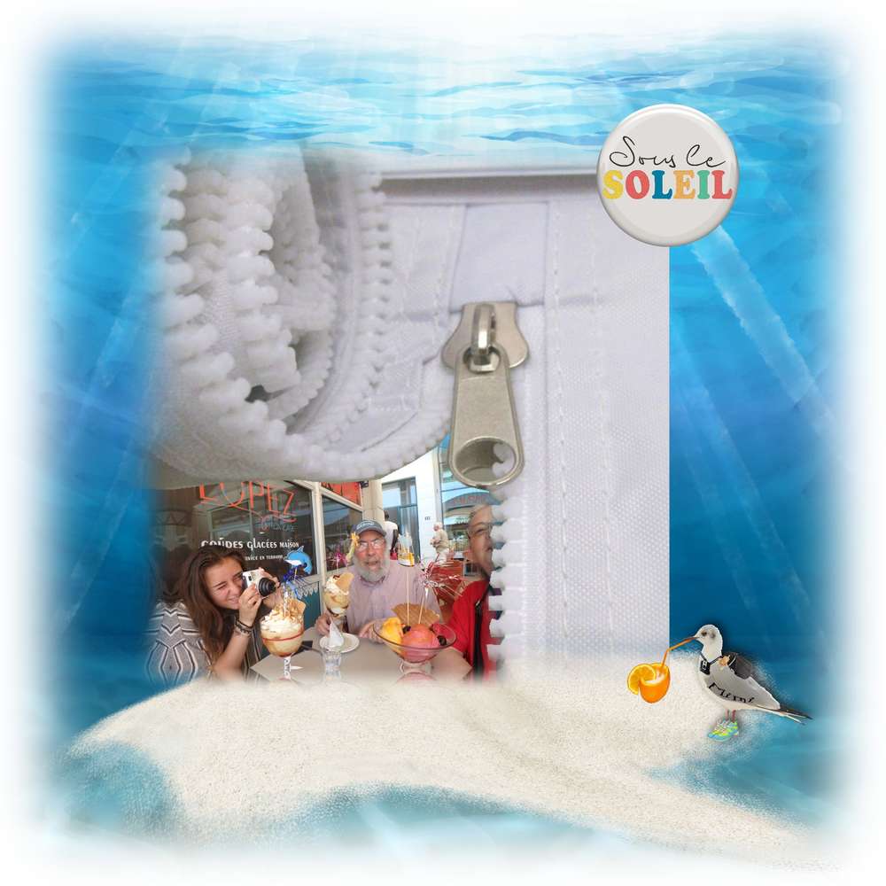 défi Gilberte-avec une fermeture éclair