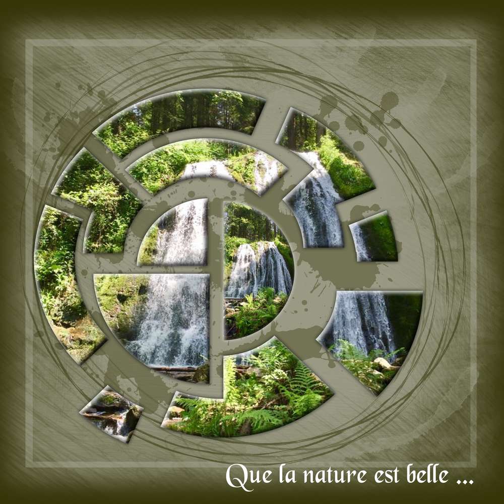 défi Gilberte puzzle rond