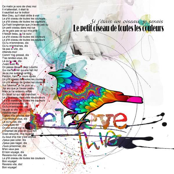 Défi Gilberte - Si j'étais un oiseau, je serais