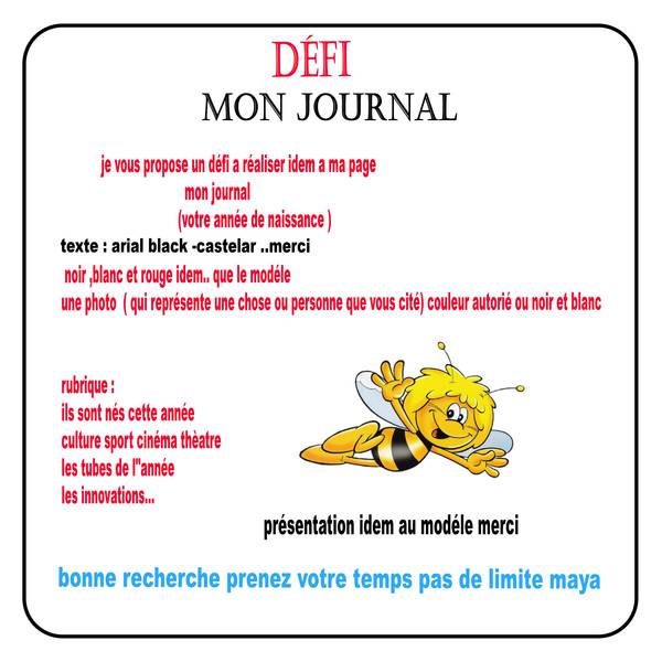défi journal maya