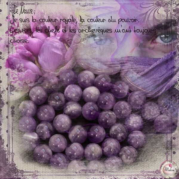 Défi Laurette - mauve...