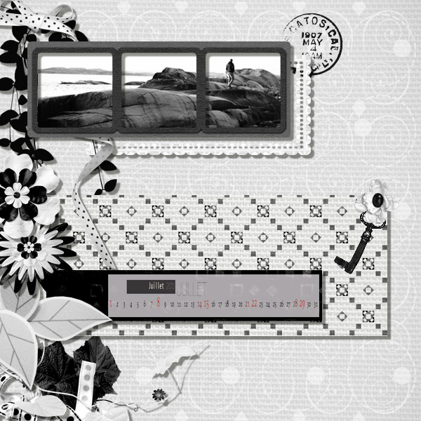 Defi laurette noir et blanc