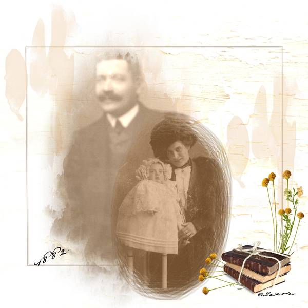 Défi Laurette page vintage