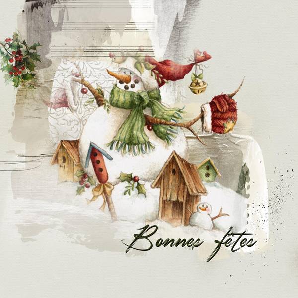 Défi Laurette - Sem 52 - Bonhomme de neige