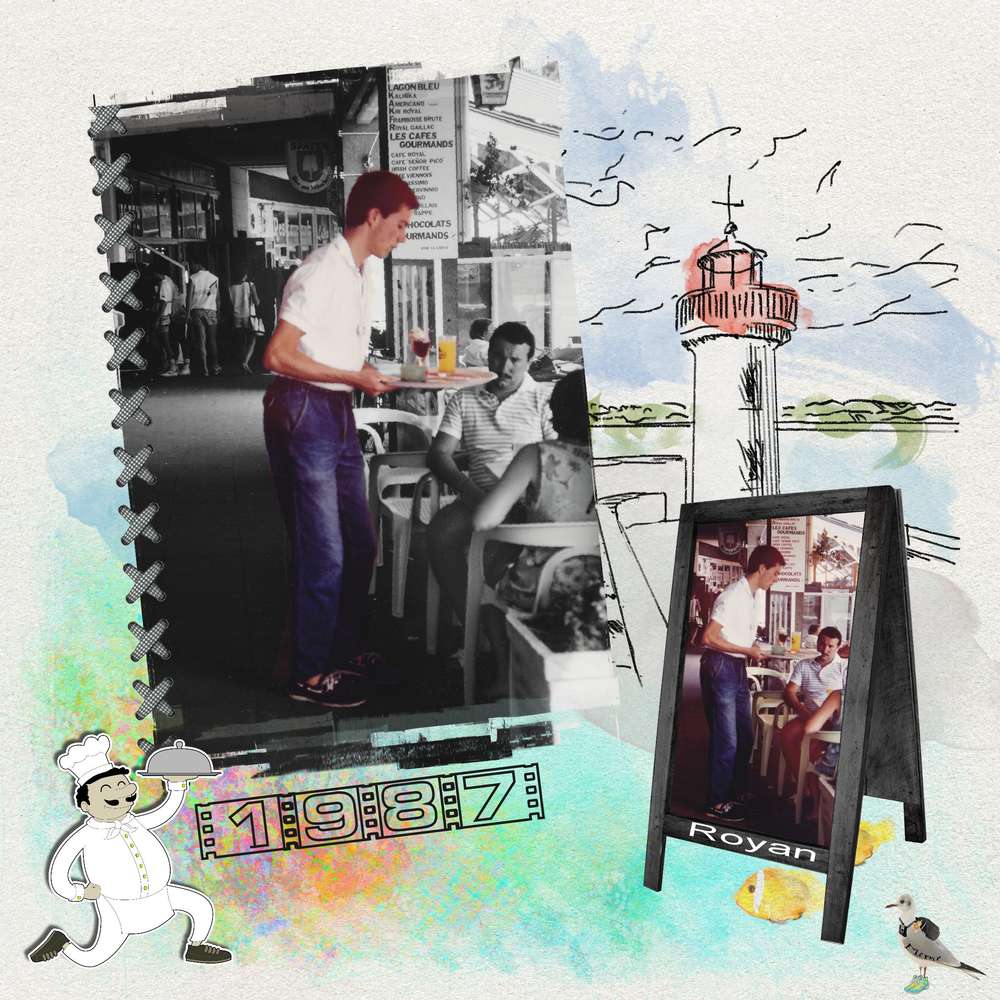 défi Marie Rose-personnage couleur sur fd noir