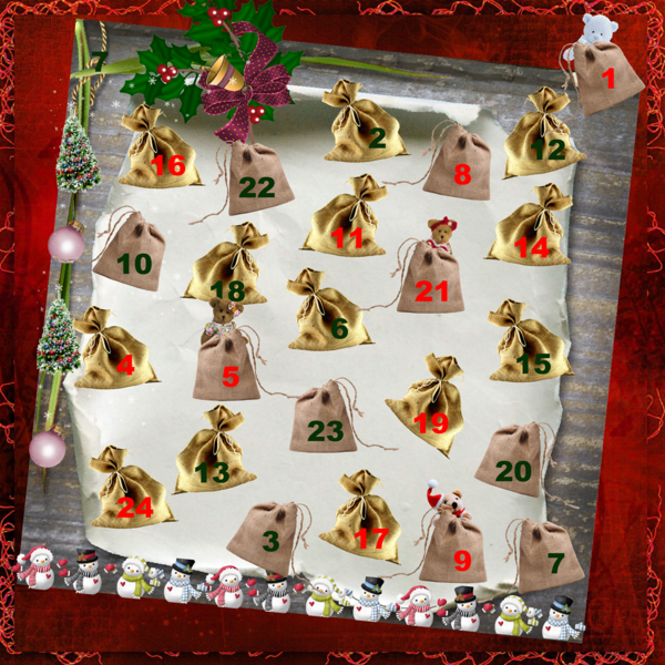 défi Martinas- calendrier de l'avent