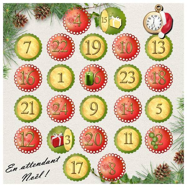 Défi Martinas, calendrier de l'Avent