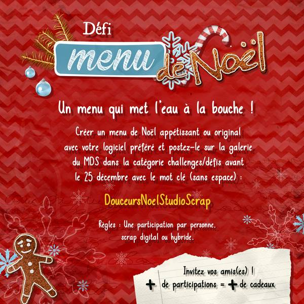 Défi Menu de Noël