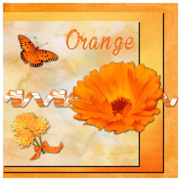 Défi orange de Gilberte