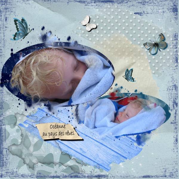 Défi papillon et bleu