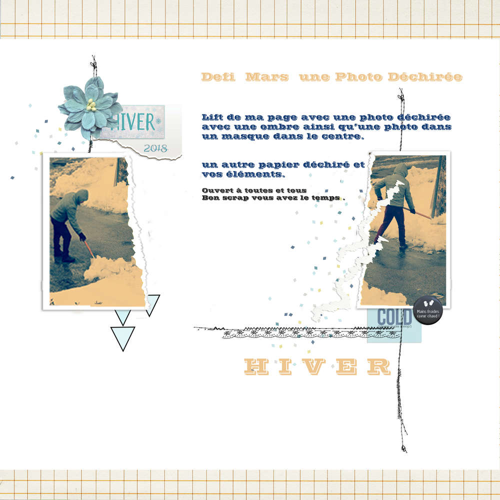 Defi photo dechirée