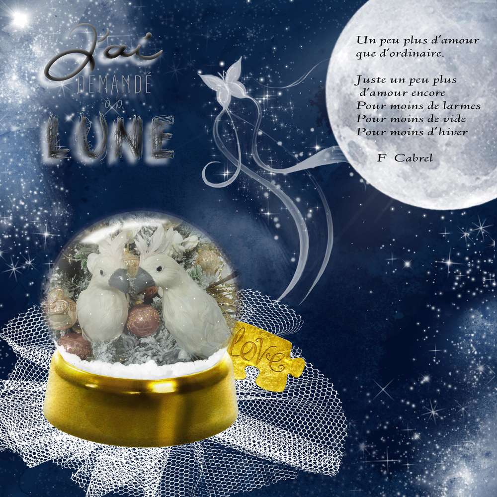 défi " j'ai demandé à la lune"