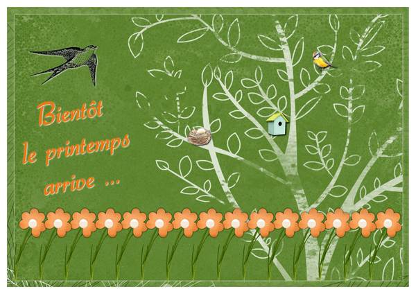 Défi ribambelle de fleur de Gilberte