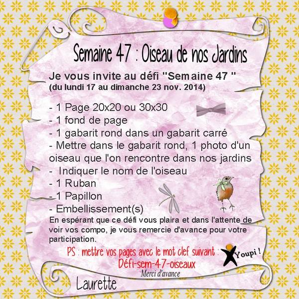 Défi S 47 Proposition