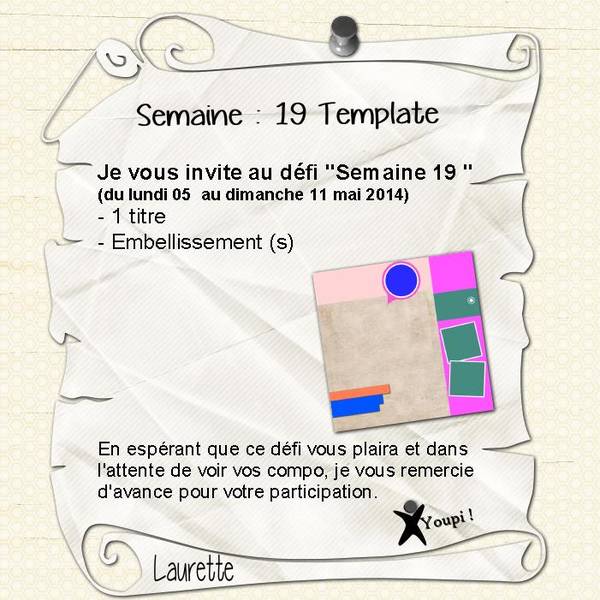 Défi S19 proposition