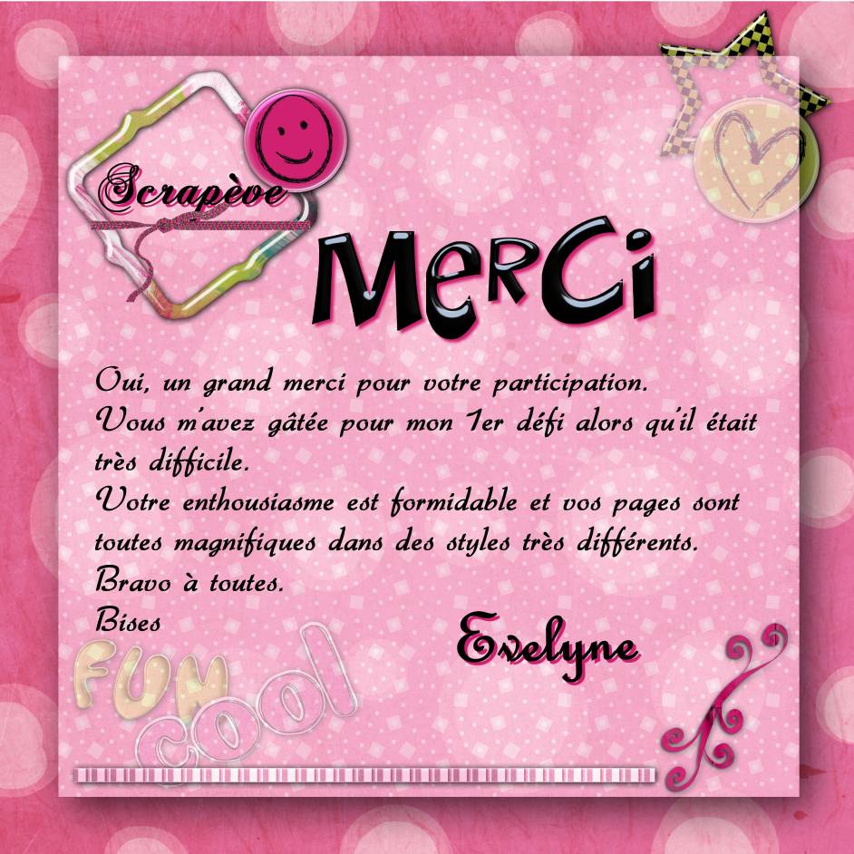 Défi scrapèe, Merci