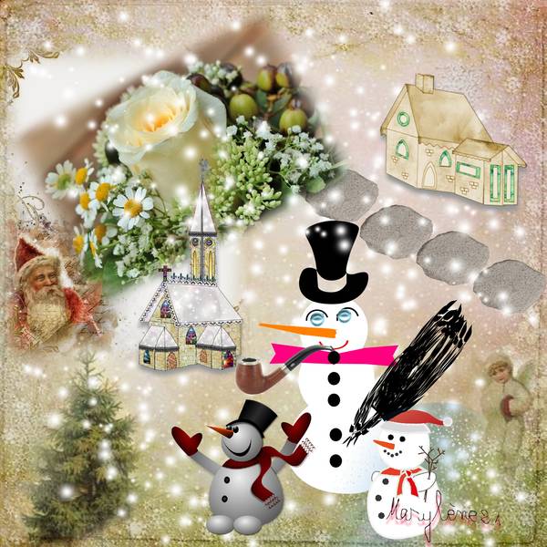 DEFI SEMAINE 52 - bonhomme de neige