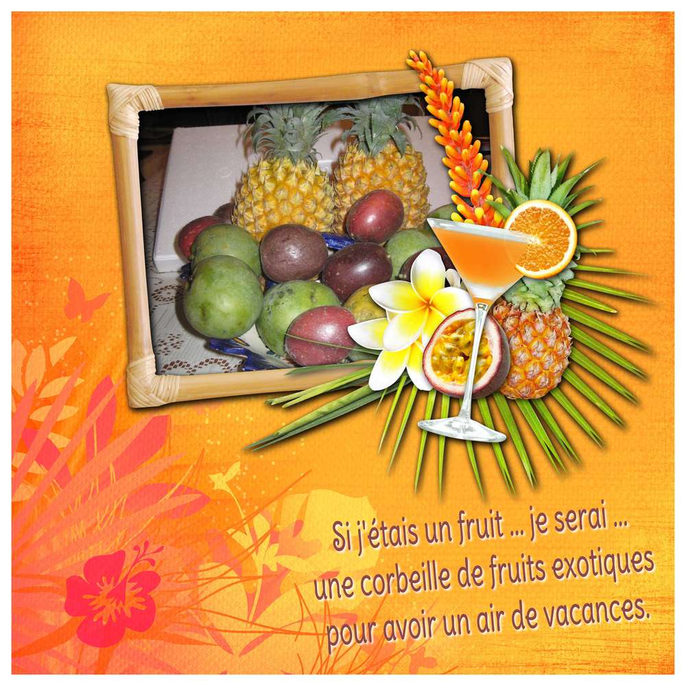 Défi si j'étais un fruit de Gilberte