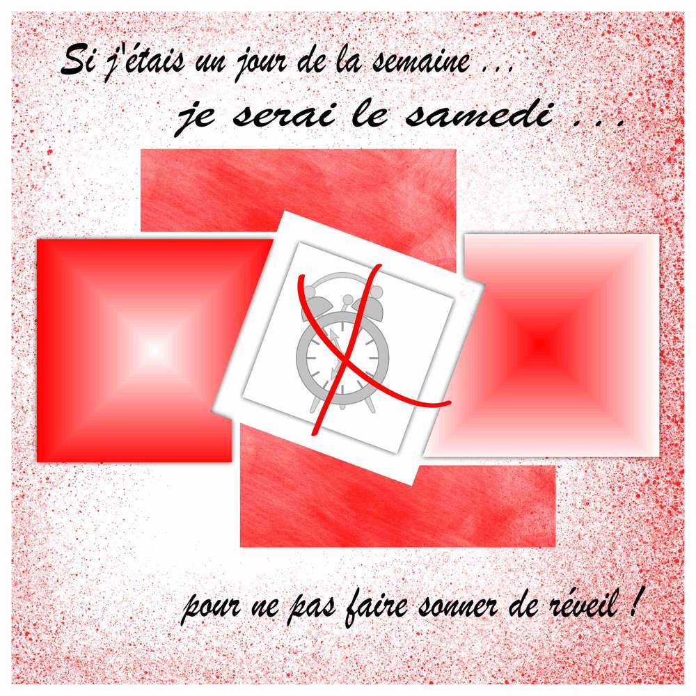 défi si j'étais un jour de la semaine de Gilberte