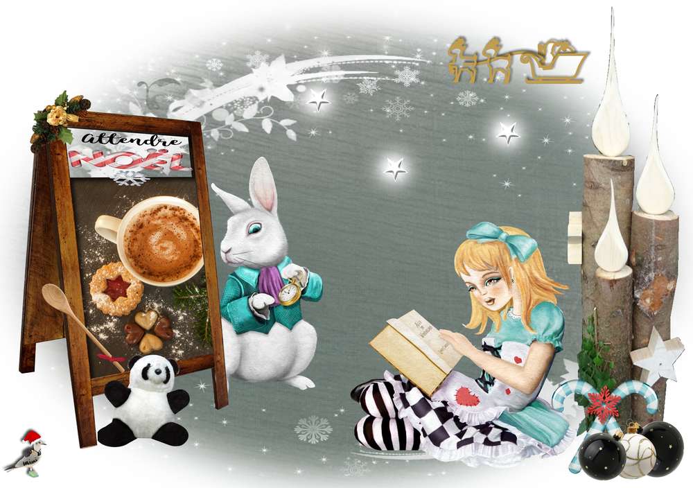 défi studio scrap- en attendant Noël