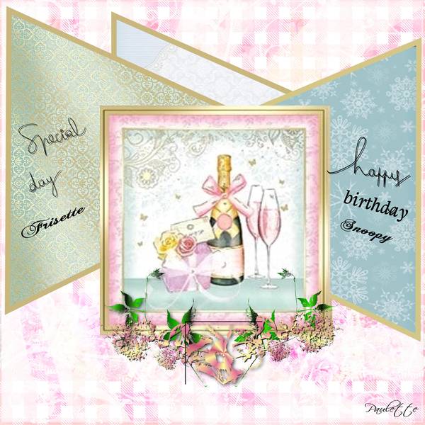 defi template et anniversaires Frisette Snoopy