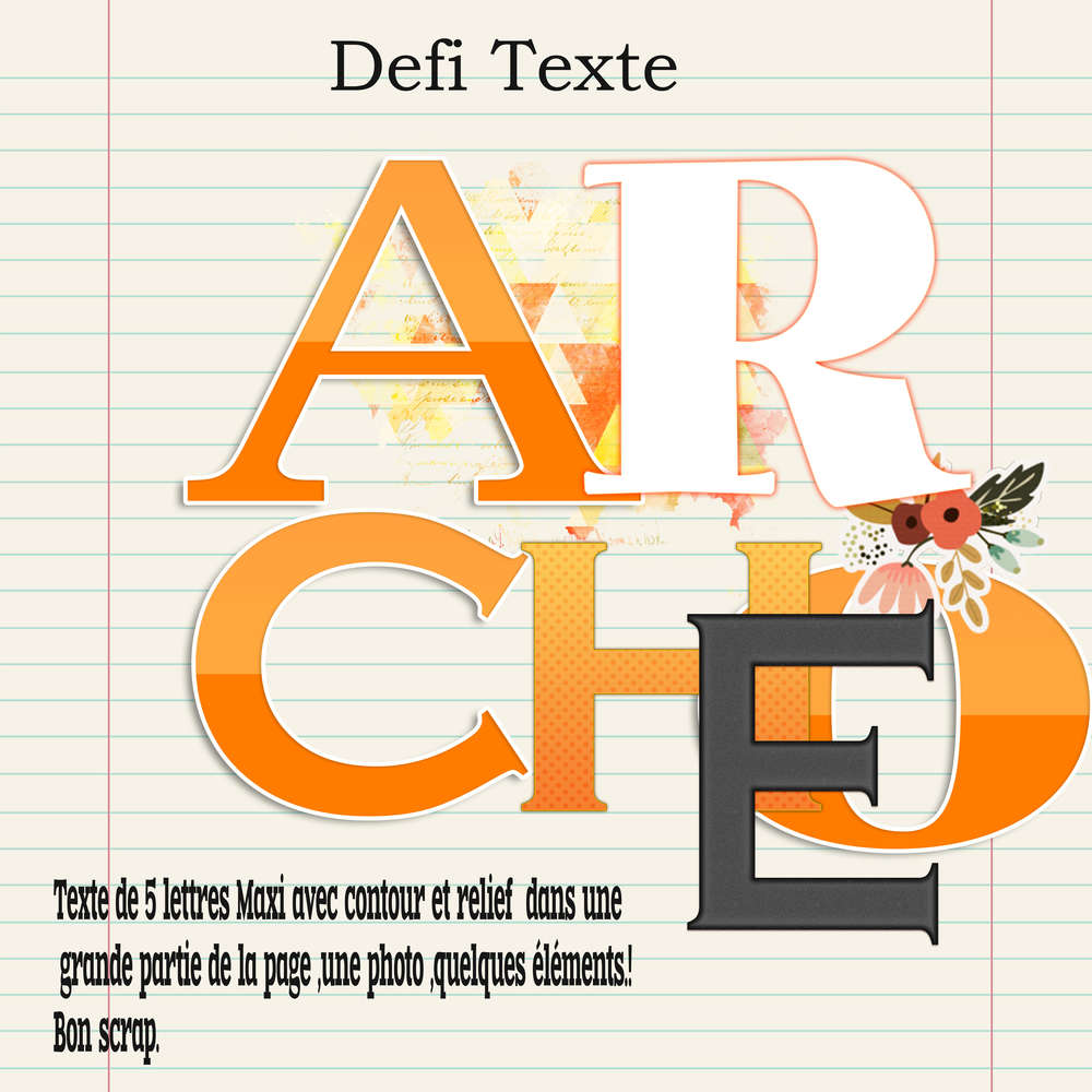 Defi texte