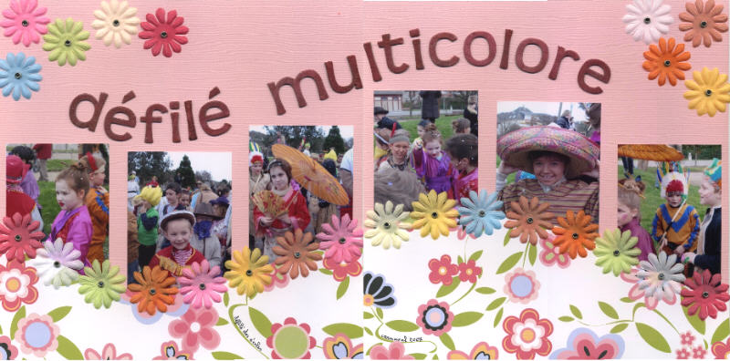 défilé multicolore