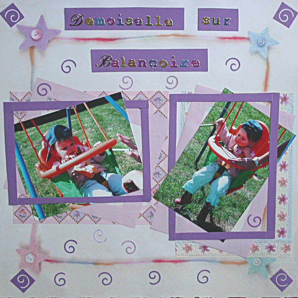 demoiselle sur balançoire